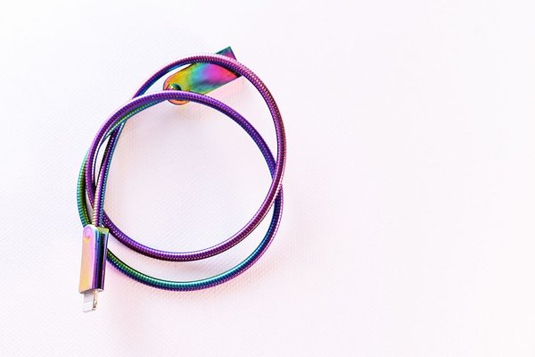 long charging cable coil